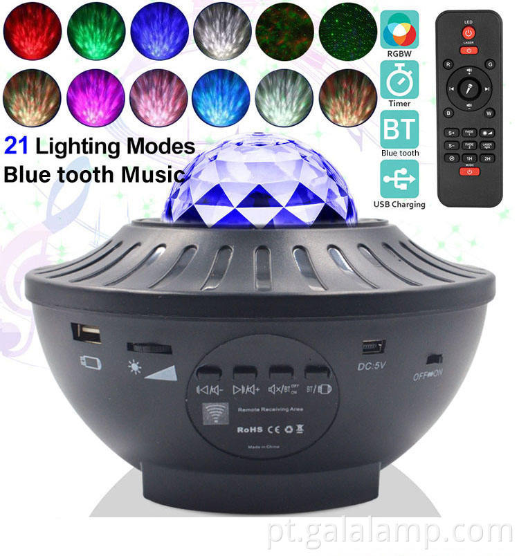 Portable rechargeable projection lamp